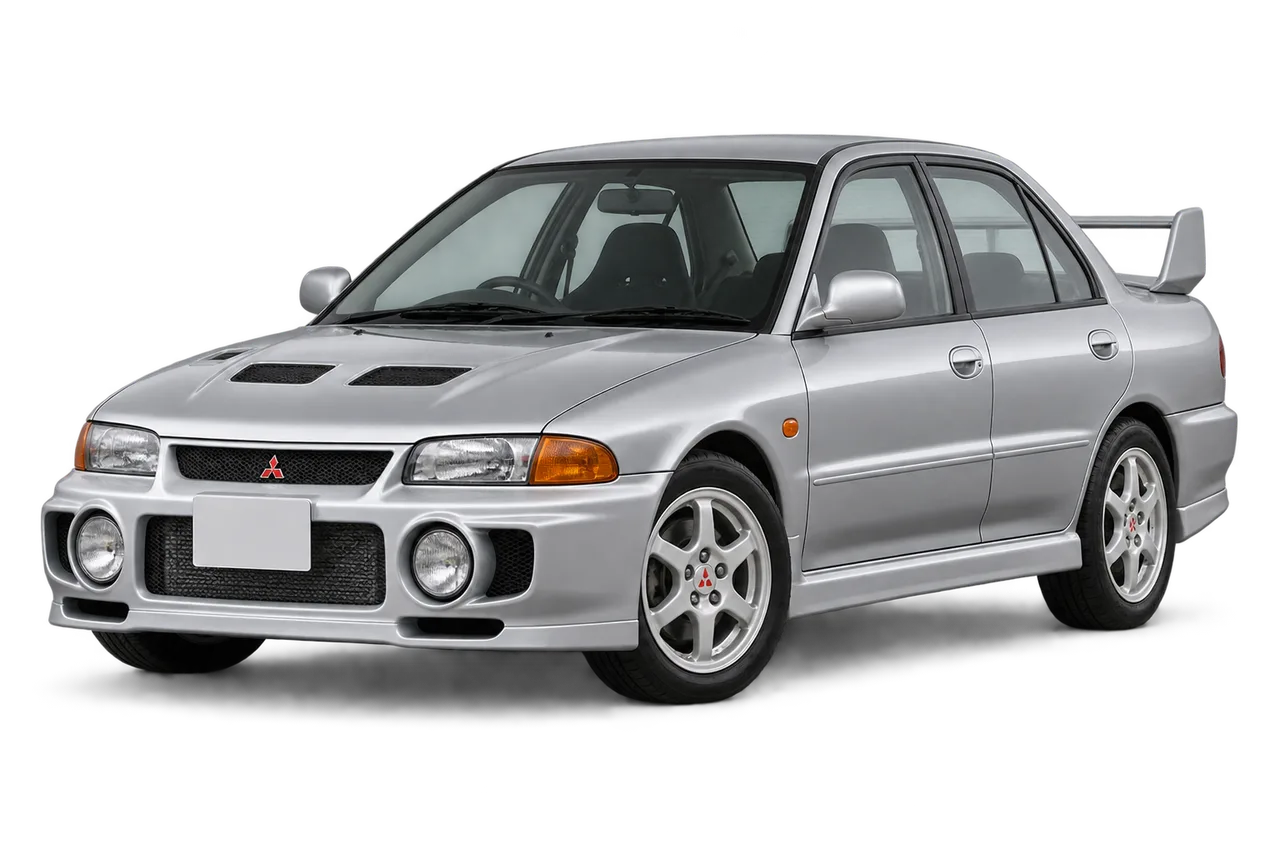mitsubishi Lancer Evolution · Evo III (1995–1996) · Kartos iliustracija