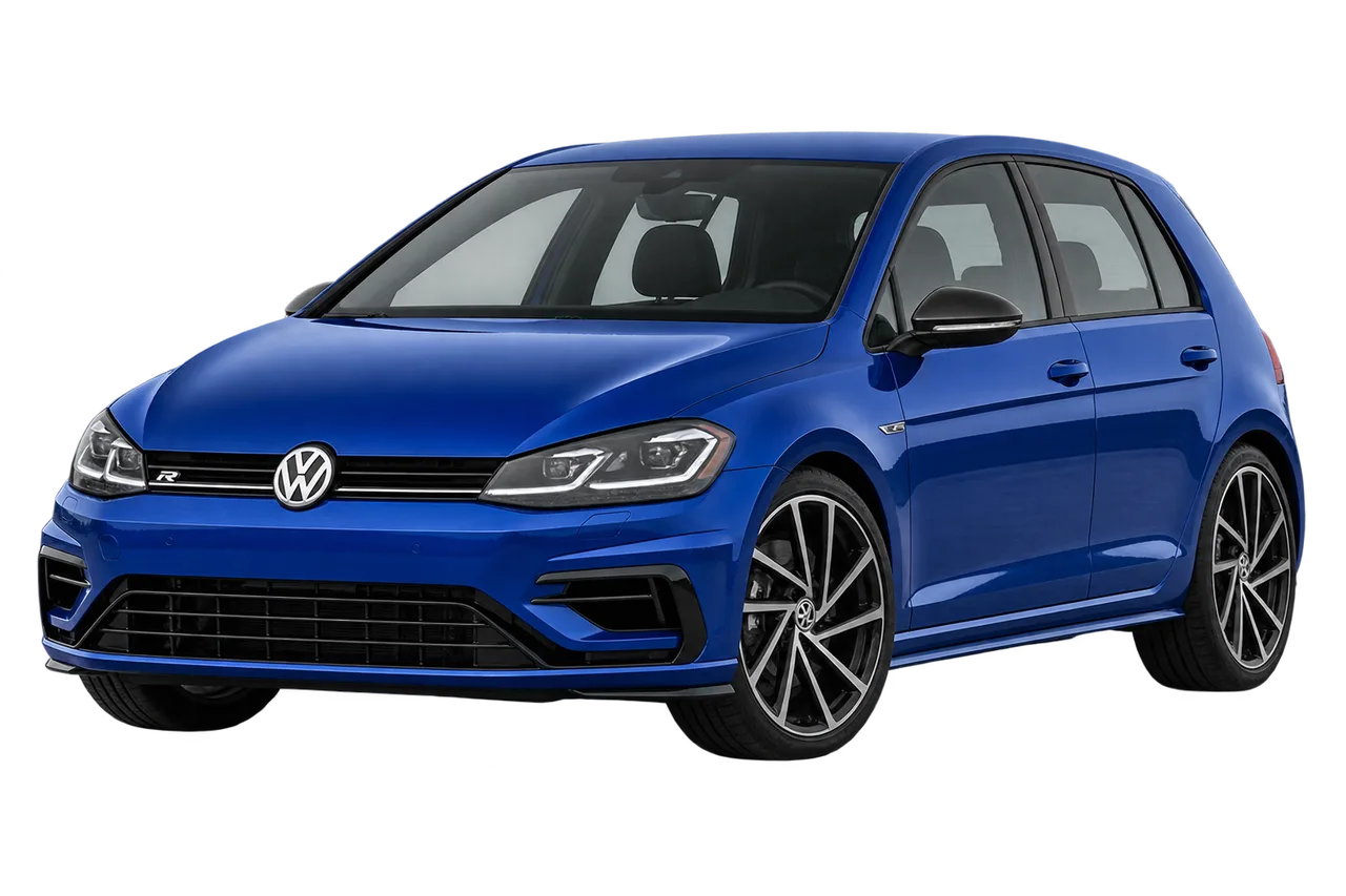 volkswagen Golf R · Mk7 R FL (2017–2020) · Kartos iliustracija