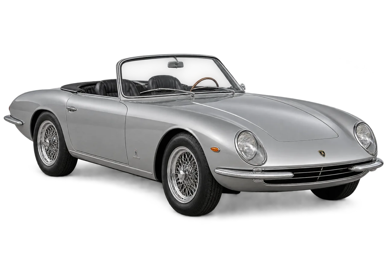 lamborghini 350 GTS · Modelio iliustracija