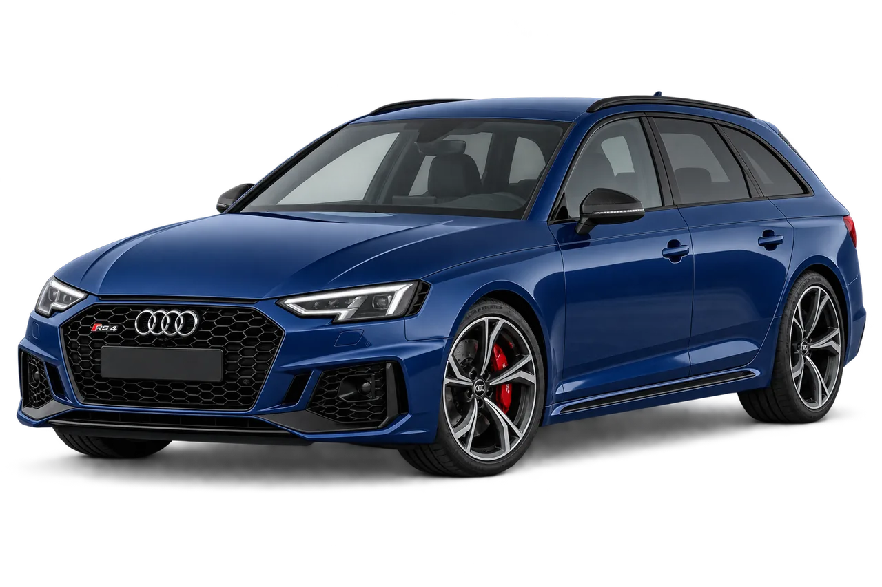 audi RS4 · B9 FL (2019–2025) · Kartos iliustracija