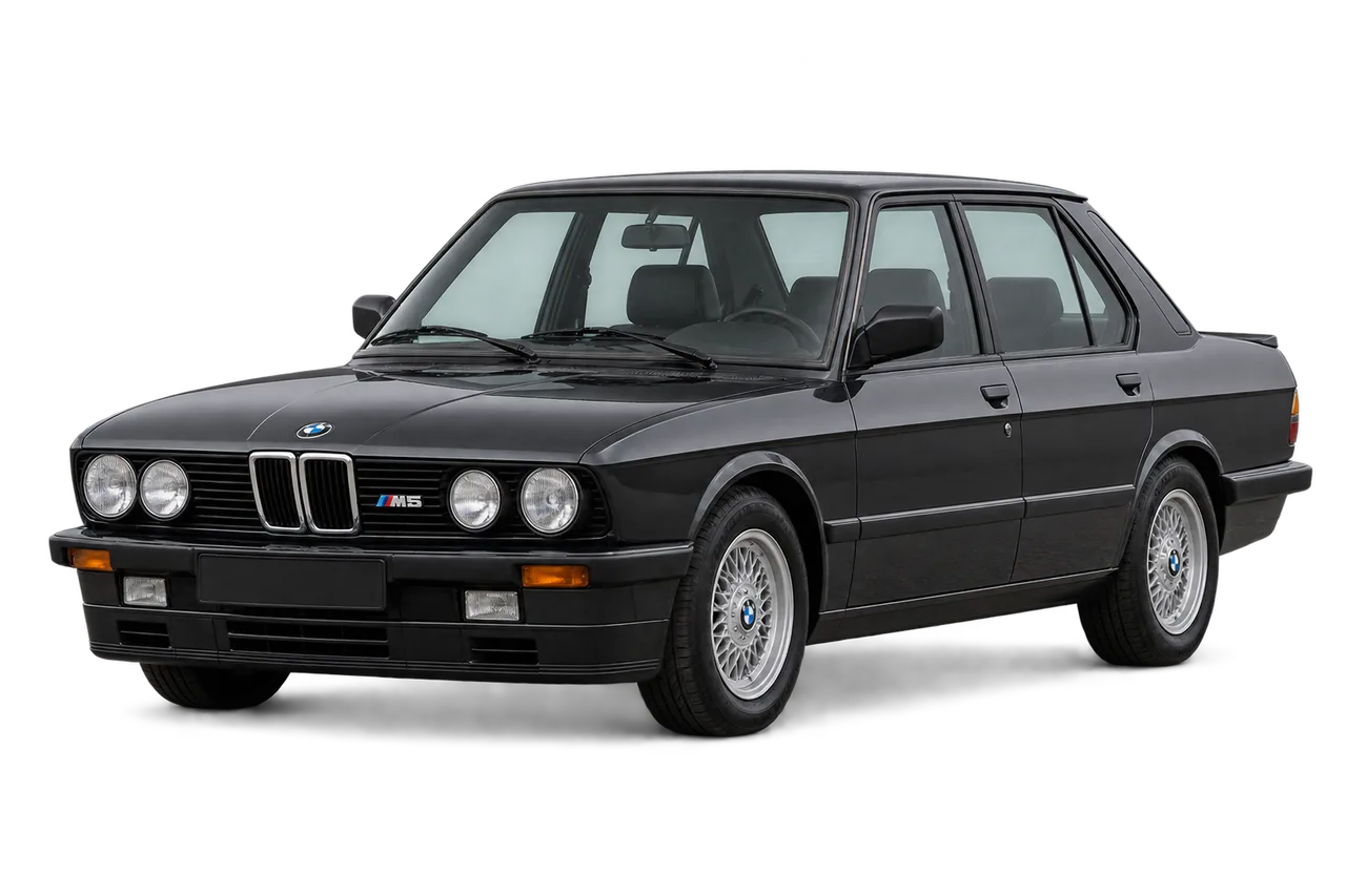 bmw M5 · E28 (1985–1988) · Kartos iliustracija