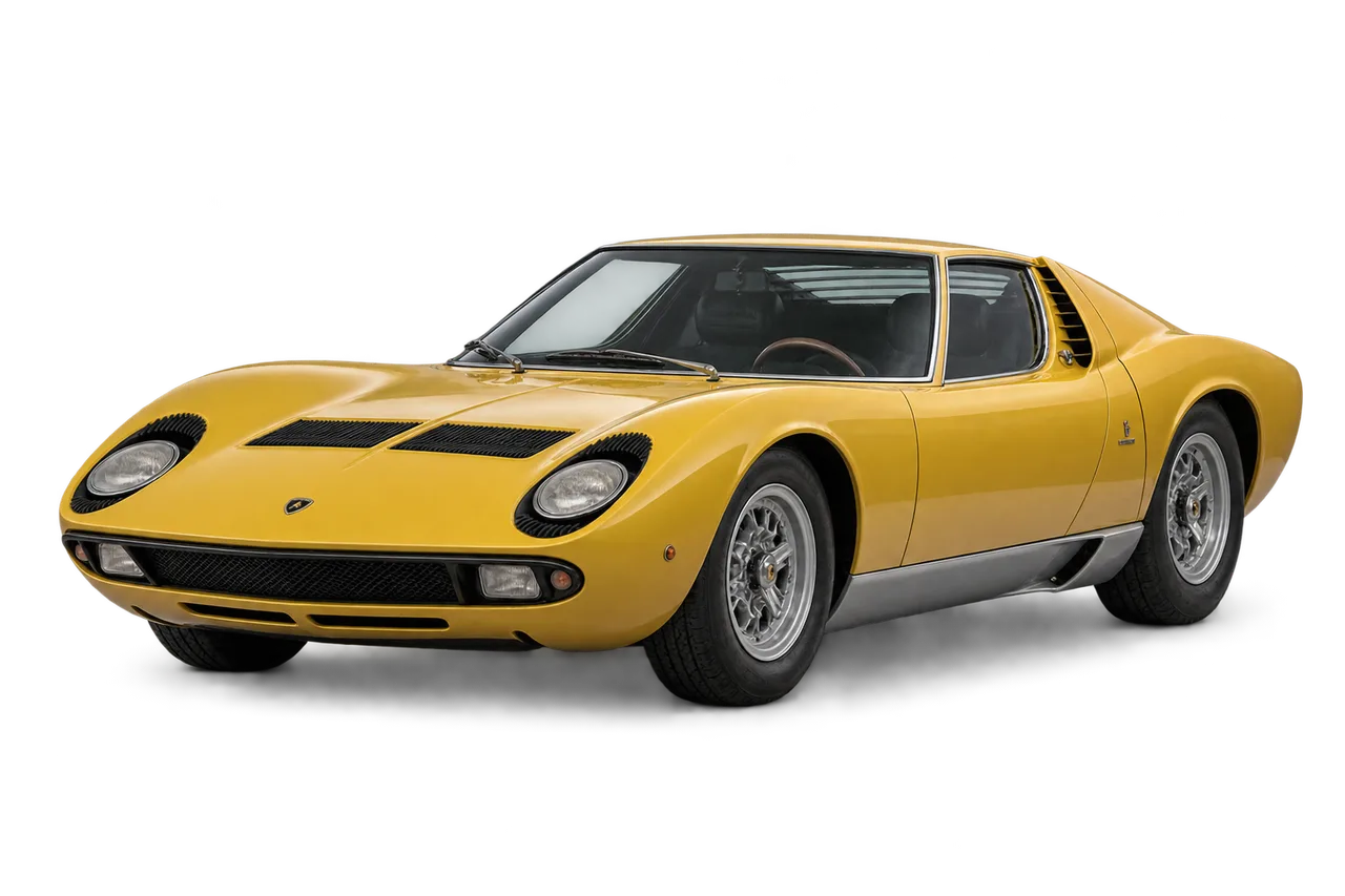 lamborghini Miura · Modelio iliustracija