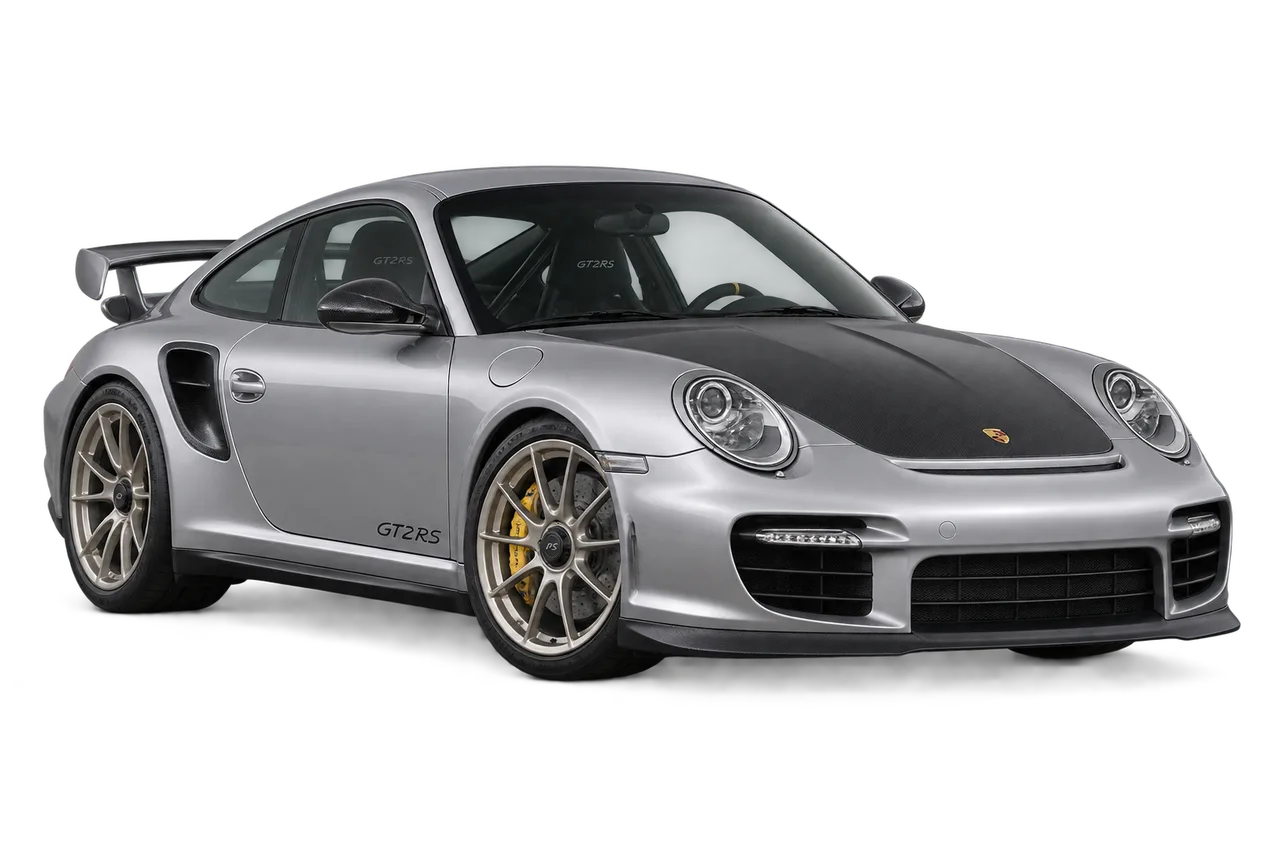 porsche 911 GT2 RS · 997 (2010–2012) · Kartos iliustracija