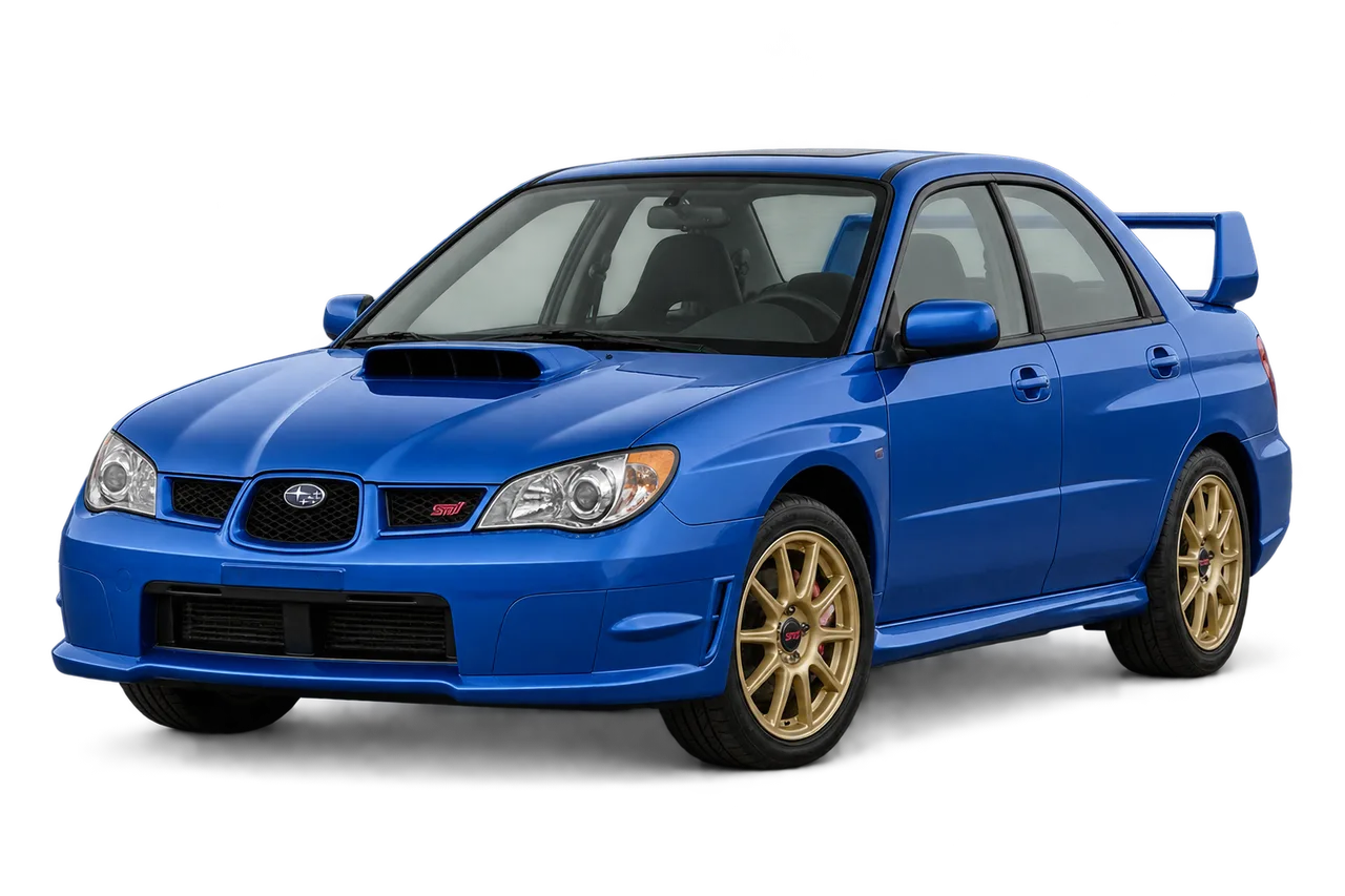 subaru Impreza WRX STI · GD FL2 (2005–2007) · Kartos iliustracija