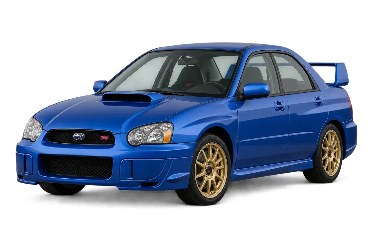 subaru Impreza WRX STI · GD FL1 (2003–2005) · Kartos iliustracija