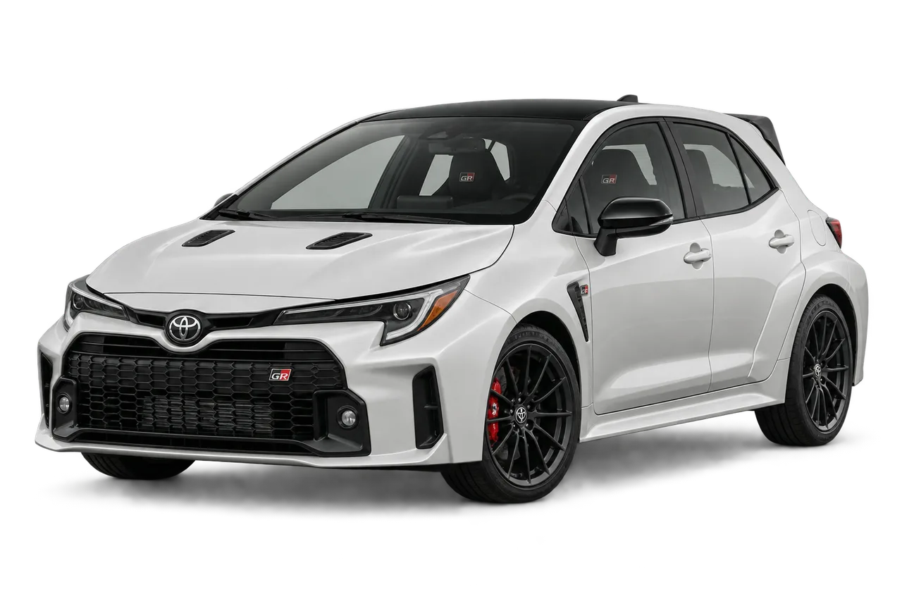 toyota GR Corolla · E210 (2022–2025) · Kartos iliustracija