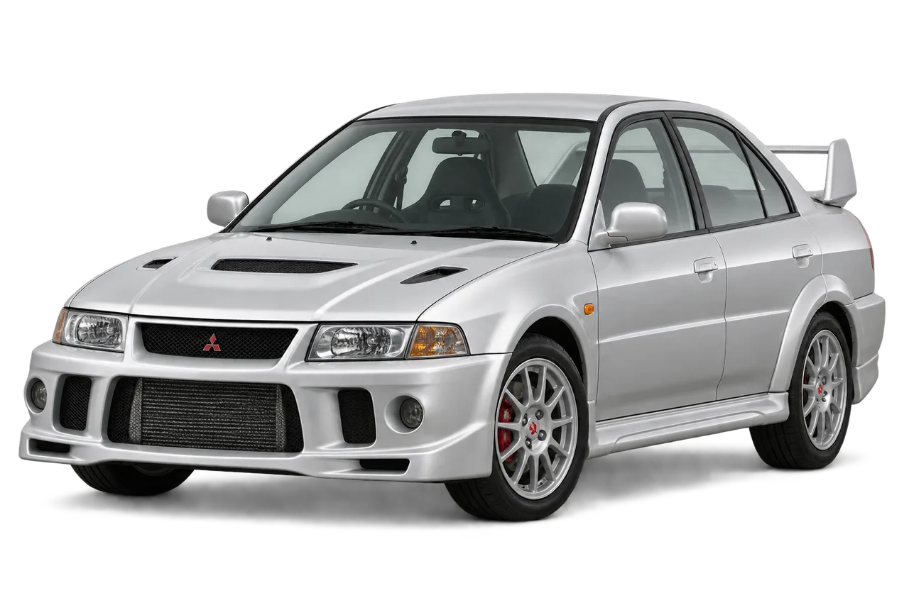 mitsubishi Lancer Evolution · Evo VI (1999–2001) · Kartos iliustracija