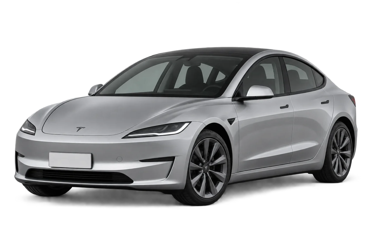 tesla Model 3 · Modelio iliustracija