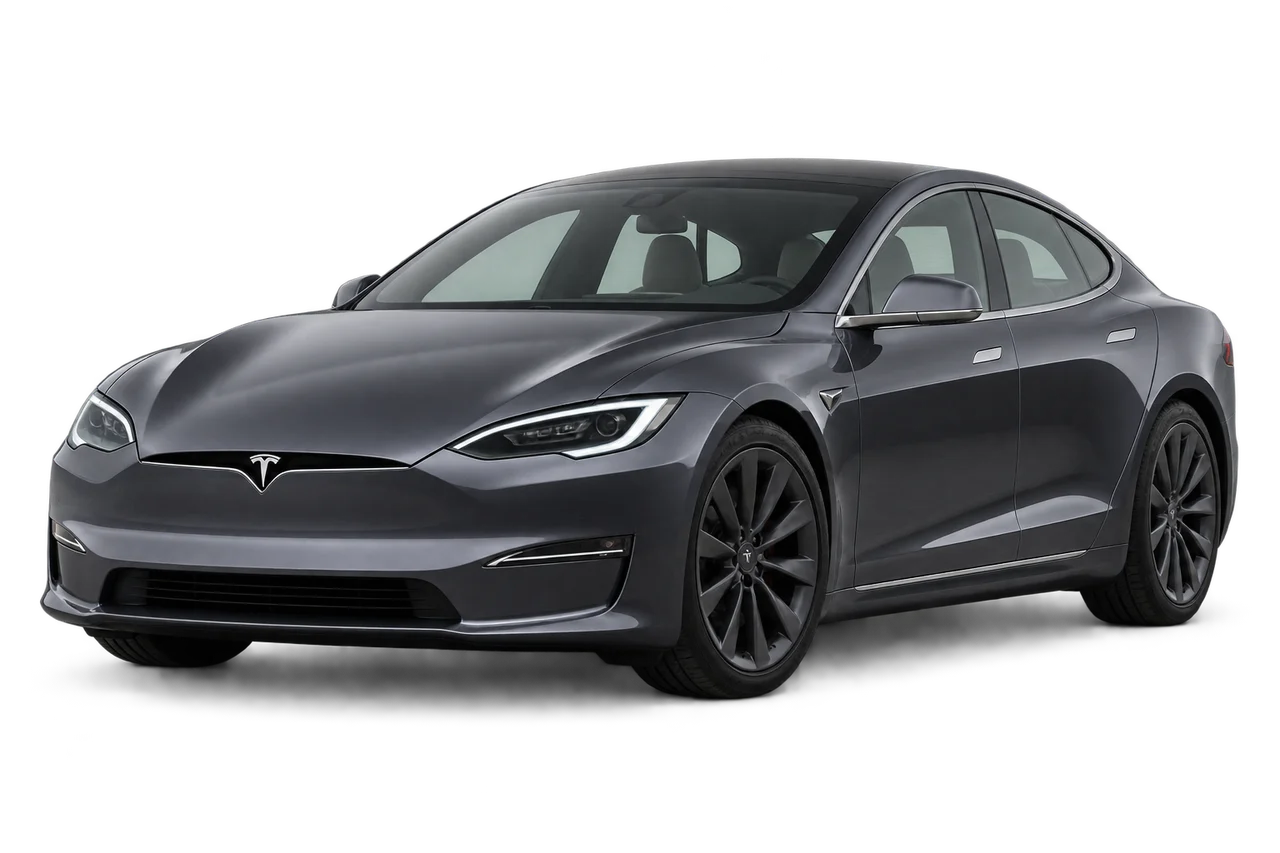 tesla Model S · Modelio iliustracija
