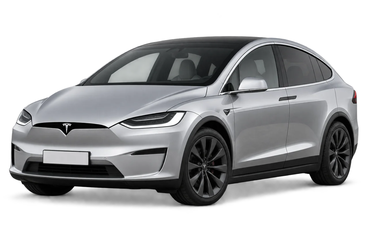 tesla Model X · Modelio iliustracija