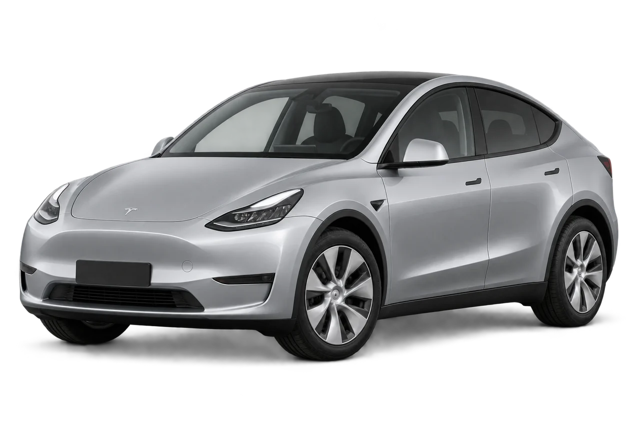 tesla Model Y · Modelio iliustracija