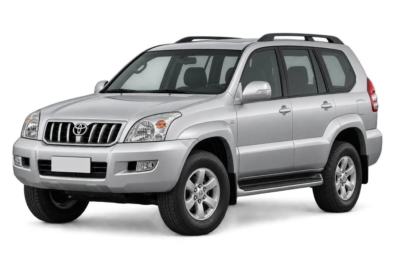 toyota Land Cruiser Prado · J120 (2002–2009) · Kartos iliustracija