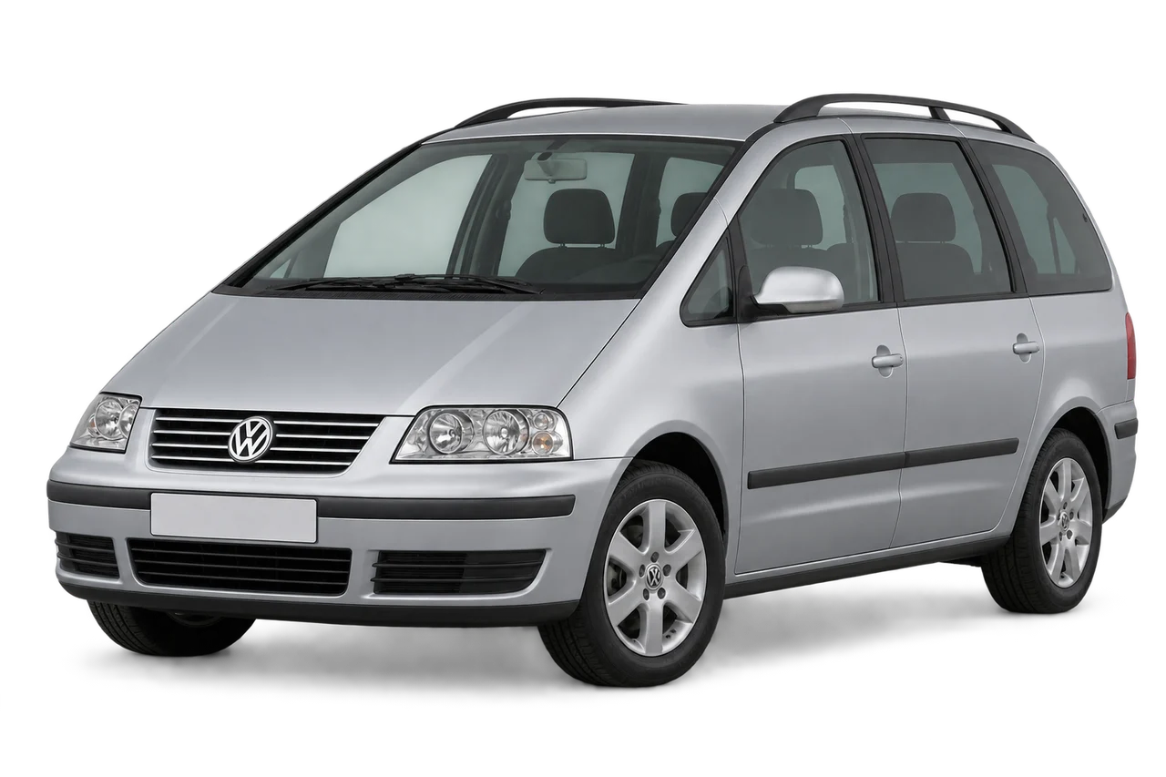 volkswagen Sharan · Mk1 FL (2000–2010) · Kartos iliustracija